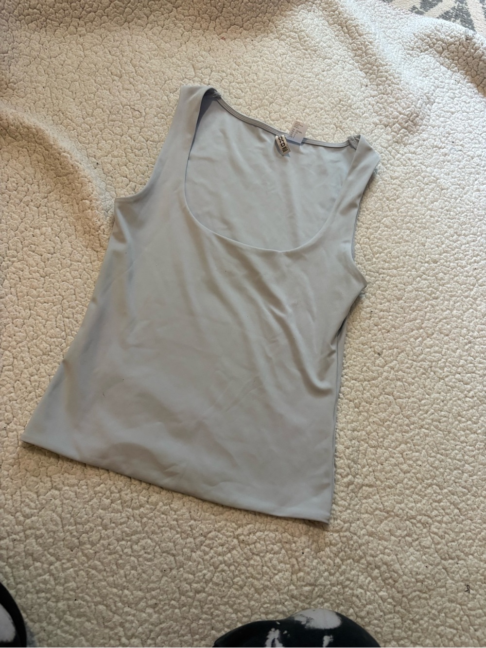 Classic Scoop Neck Tank Top - Light Blue
